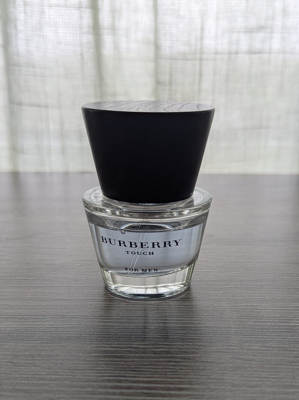 Burberry Touch for Men - Clear Glass Bottle with Black Wooden Cap